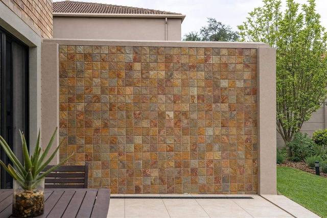 Stone mosaics in Rich autumn