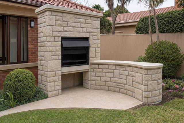 Sandstone block cladding in Sandstone
