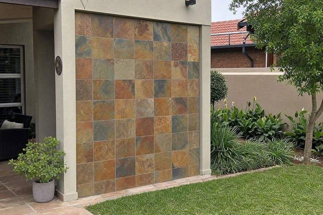 Slate tile cladding in Rich autumn