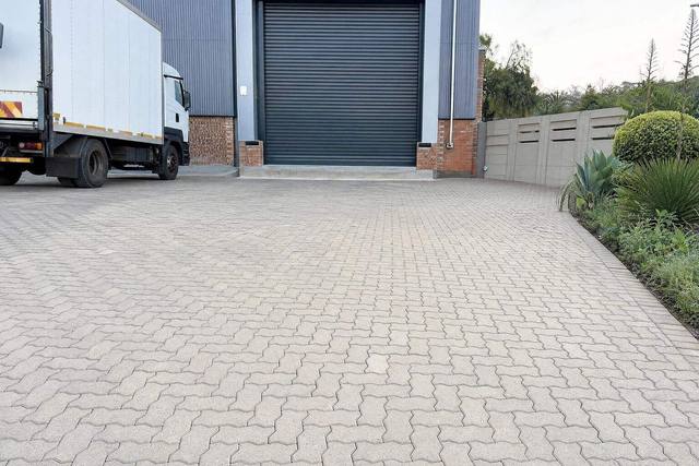 L-shaped industrial pavers