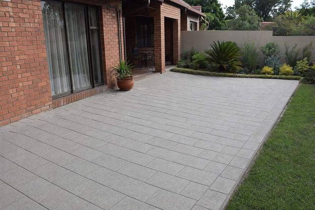 Hammered-texture pavers