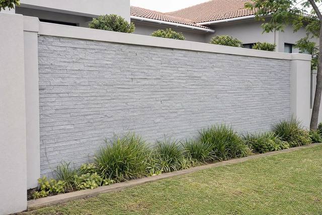Sandstone diamond panel cladding in Grey sandstone