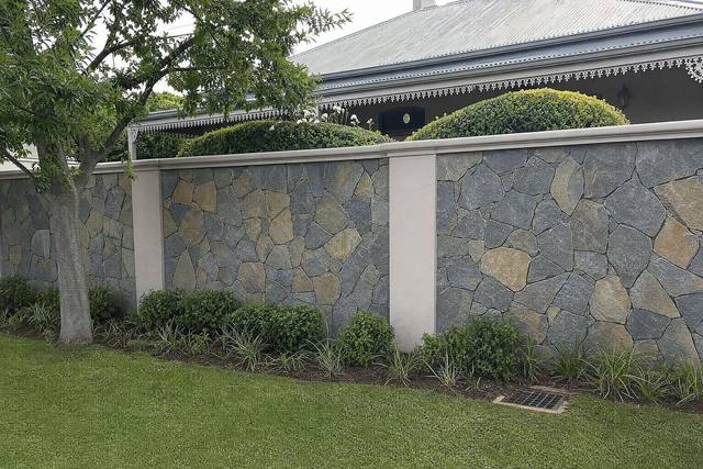 Crazy cladding in African blue