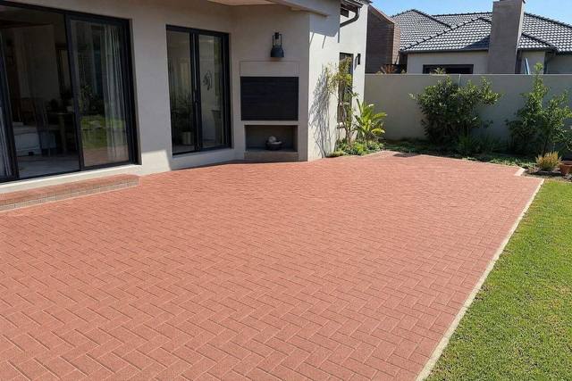 Bevel pavers in Red