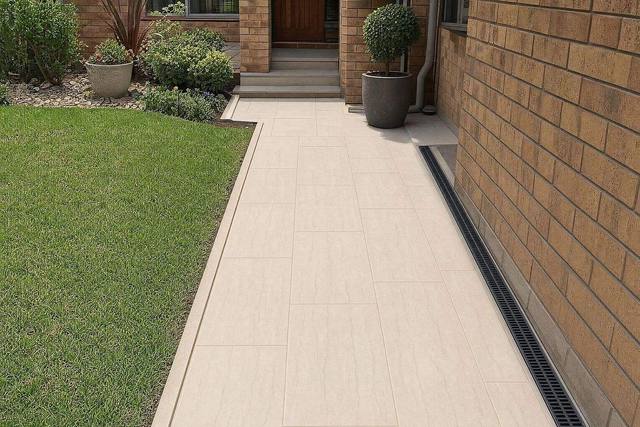 Flagstones in Sandstone tan light