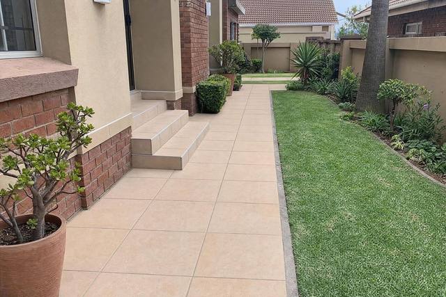 Cement tiles in Sandstone tan light
