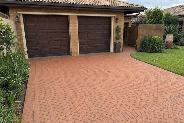 Clay paver driveway