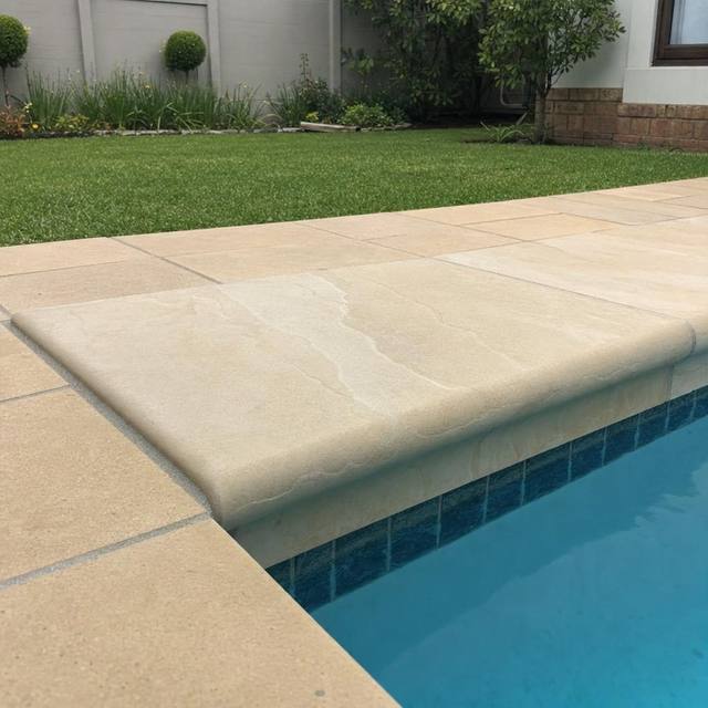 Bullnose coping close up